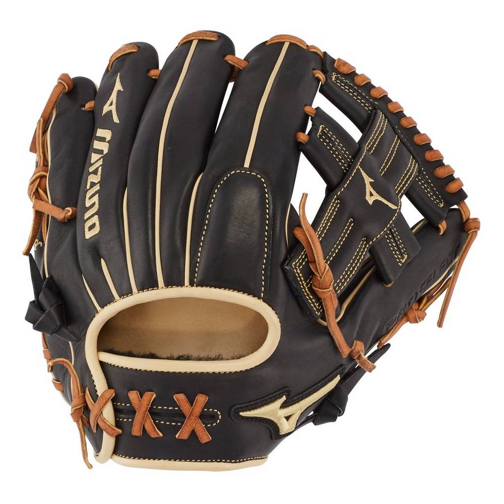 Guantes De Beisbol Mizuno Pro Select Infield 11.5" - Regular Pocket Hombre Negras España YVWB-92860